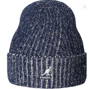 Kangol Hat - 2-Tone Cuff Pull On Navy / Beige